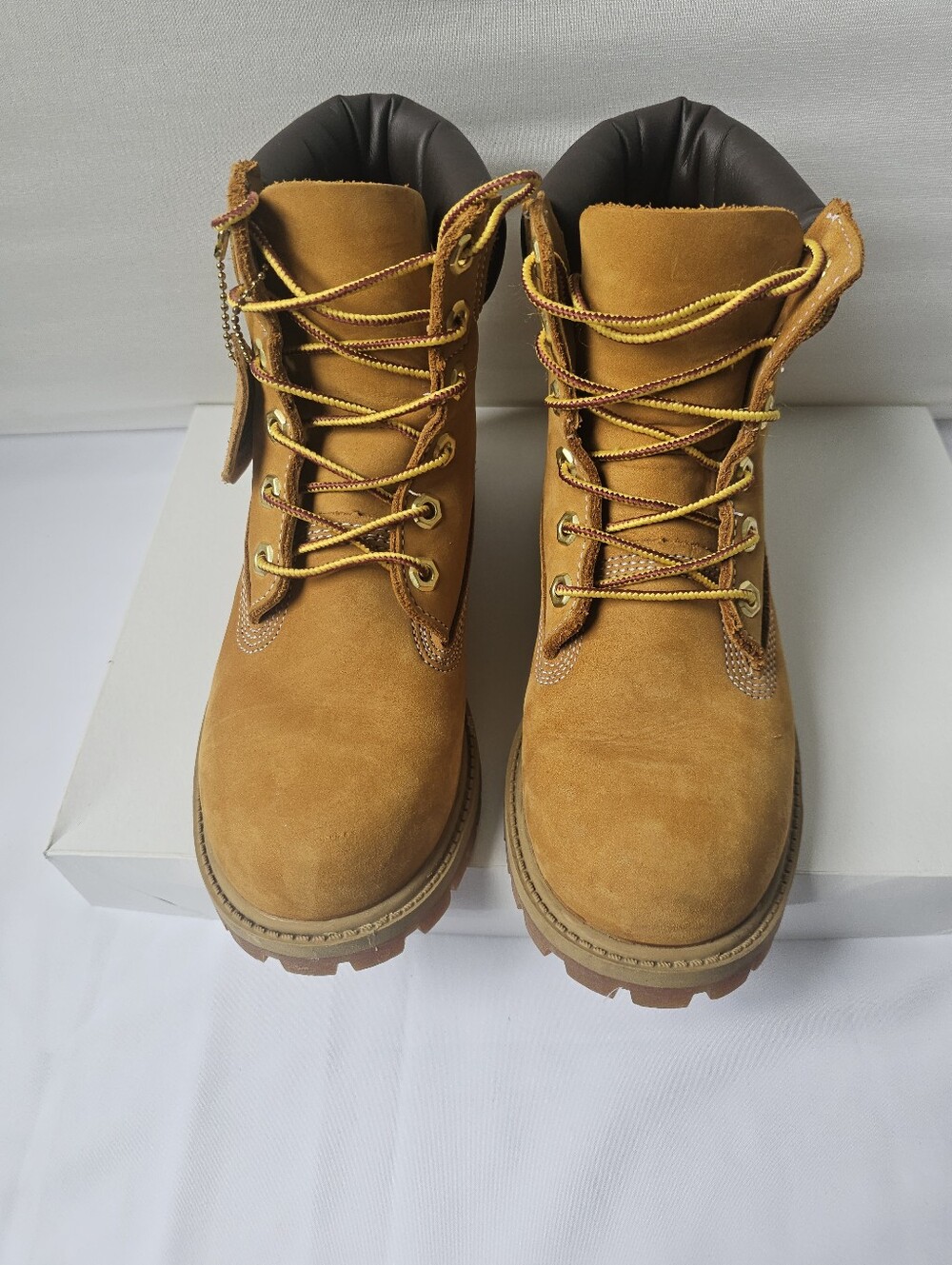 Timberland Premium 6-Inch Waterproof Boots - Wheat Nubuck - Size 4